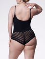 Sieťované zoštíhľujúce body 119 MESH BODY OPEN BUST Julimex