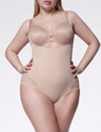 Sieťované zoštíhľujúce body 119 MESH BODY OPEN BUST Julimex