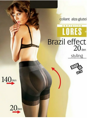 Pančuchy s push-up efektom BRAZIL EFFECT 20 DEN Lores