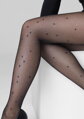 Tenké pančuchy s brokátom a motívom hviezdičiek ALLURE F04 Marilyn