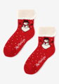 Dámske zateplené ponožky so snehuliakom ANGORA TERRY X43 Marilyn