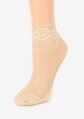 Tenké dámske ponožky s kvetinovým vzorom U23 Marilyn