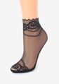Tenké dámske ponožky s kvetinovým vzorom FASHION U23 Marilyn
