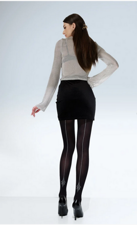 Luxusné pančuchy s metalizovaným vzorom PURE 3D 50 DEN Knittex
